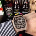 Iced Franck Muller Vanguard V45 SC DT D CD 5N Rose Gold - Image 1