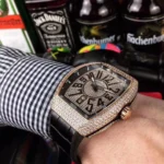 Iced Franck Muller Vanguard V45 SC DT D CD 5N Rose Gold - Image 2