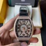 Iced Franck Muller Vanguard V45 SC DT D CD 5N Rose Gold - Image 10
